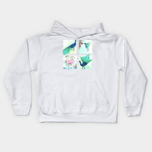 Origami Birds 2 Kids Hoodie